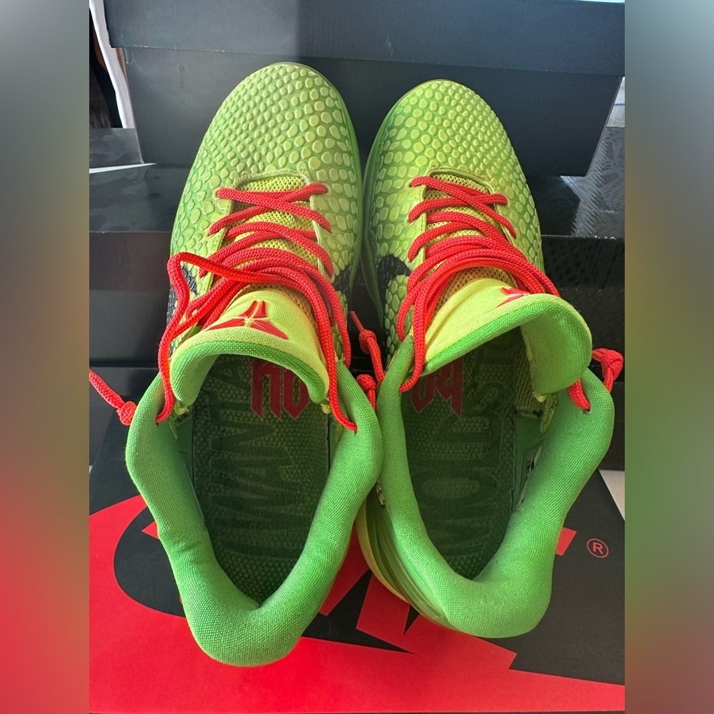 Nike Kobe 6 Grinch 2010 sz 11 VI - Picture 4 of 7